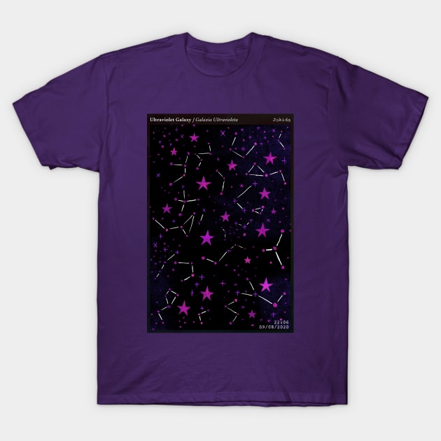 Ultraviolet Galaxy T-Shirt by Jukida